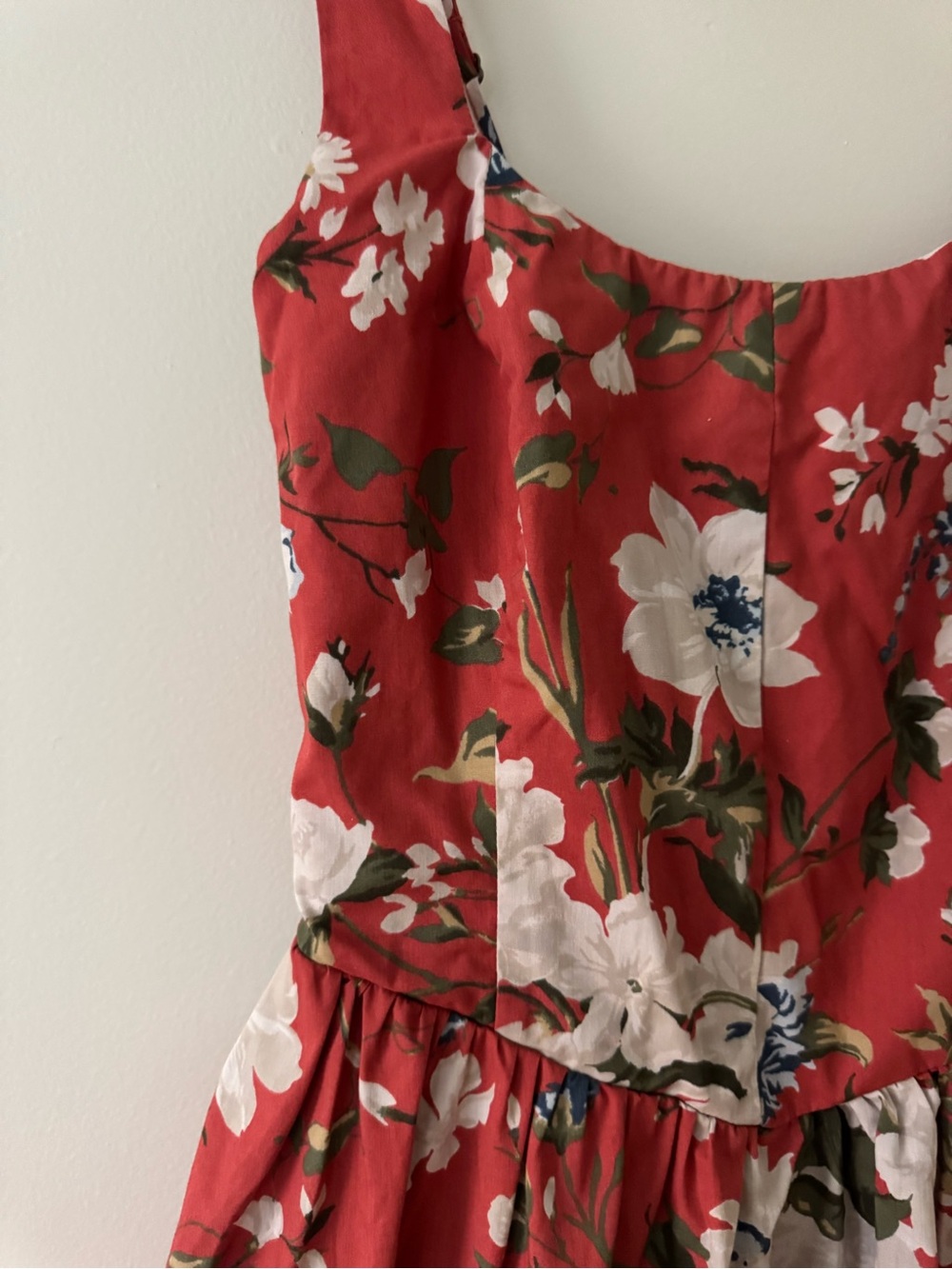 ABERCROMBIE Red Corset Romper Dress XST - Picture 4 of 12